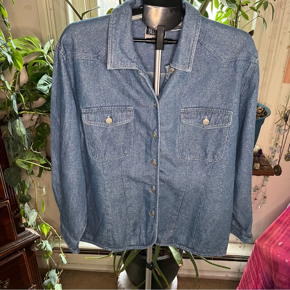 Bill Blass Women's Blue Denim Shirt
